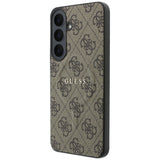 Guess Samsung Galaxy S26 FE Kuori 4G Embossed MagSafe Ruskea