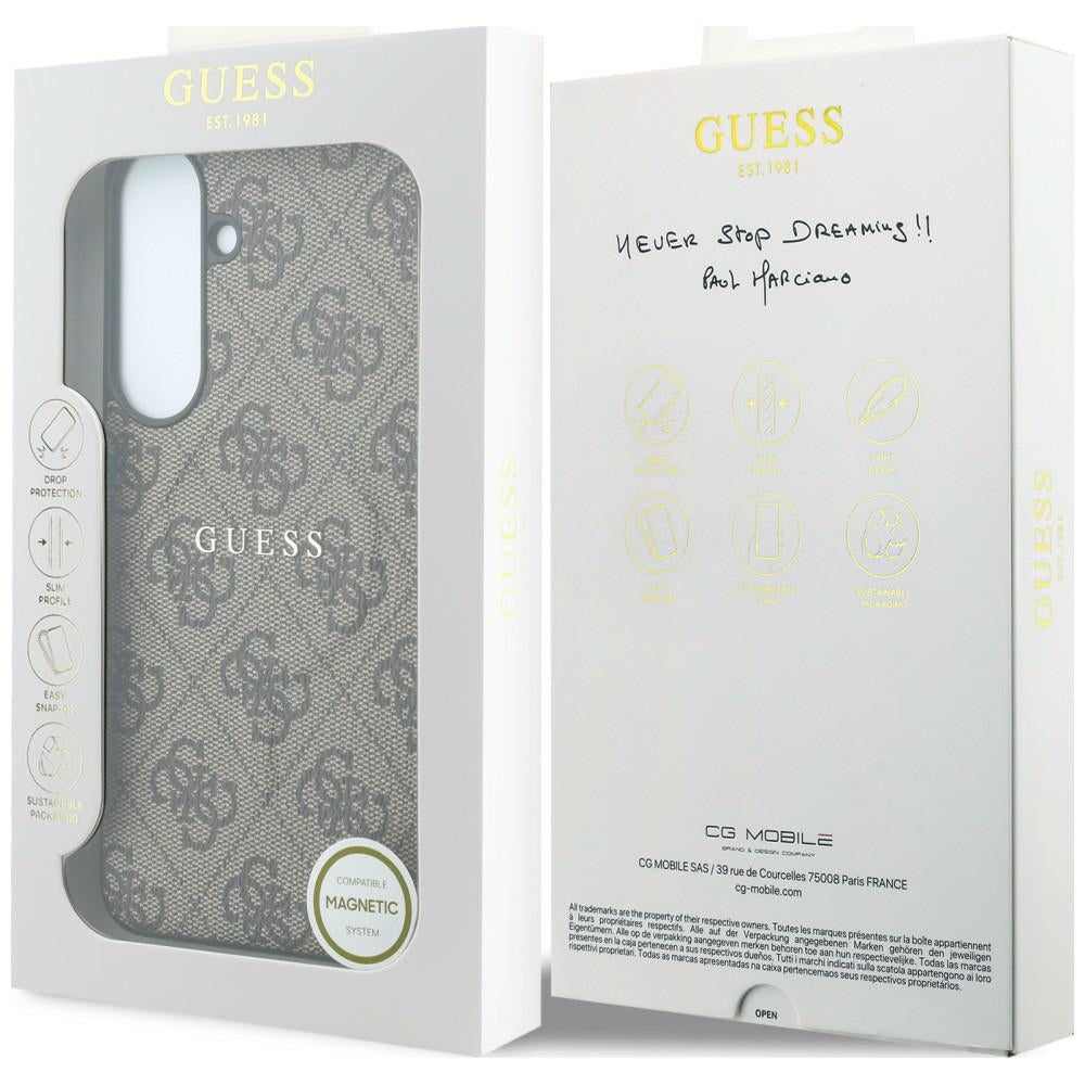 Guess Samsung Galaxy S26 FE Kuori 4G Embossed MagSafe Ruskea