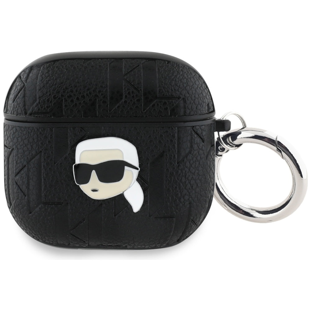 Karl Lagerfeld AirPods 4 Kuori Monogram Karl Musta