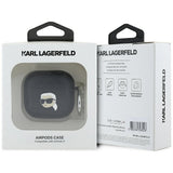 Karl Lagerfeld AirPods 4 Kuori Monogram Karl Musta