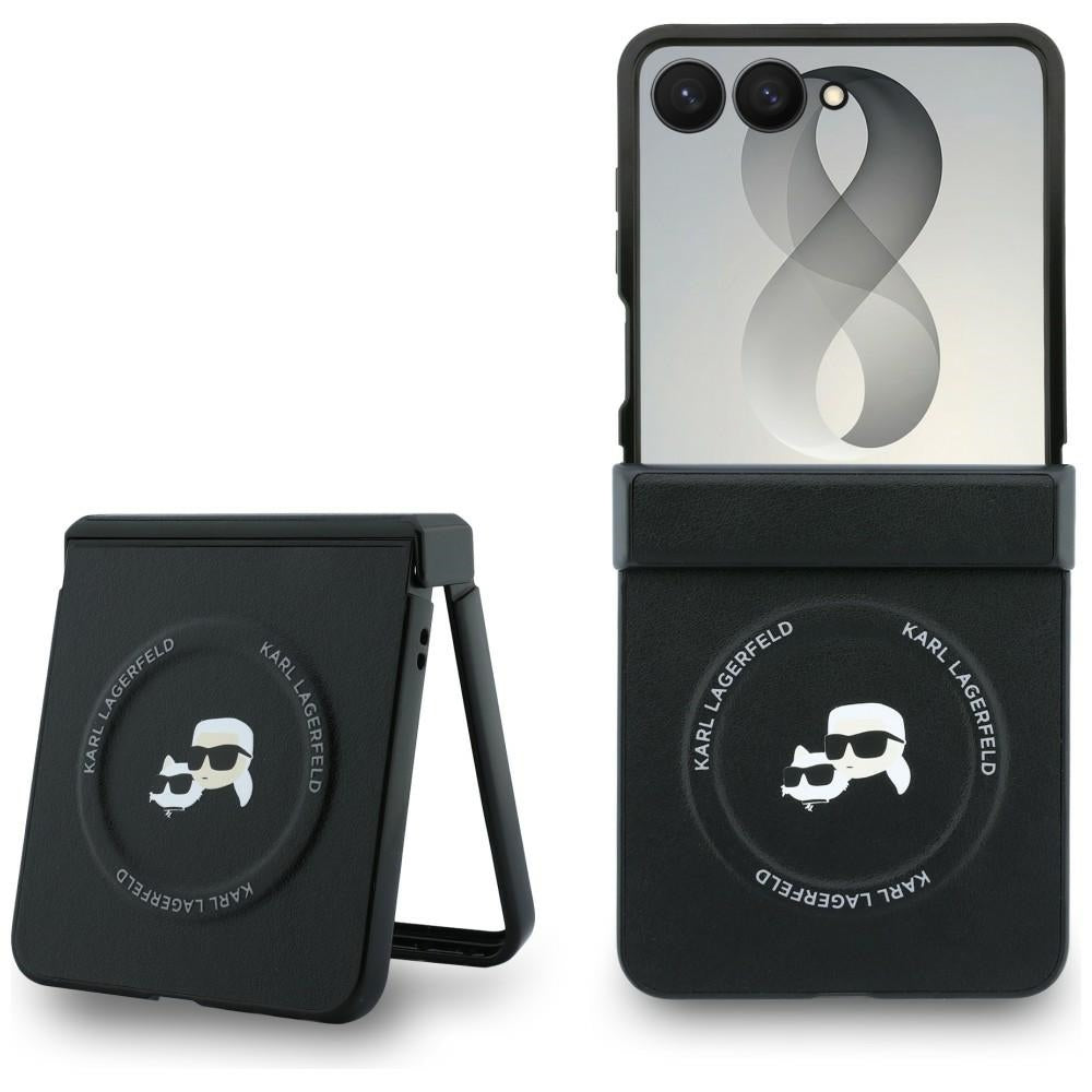 Karl Lagerfeld Samsung Galaxy Z Flip 8 Kuori Karl & Choupette MagSafe Musta