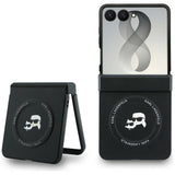 Karl Lagerfeld Samsung Galaxy Z Flip 8 Kuori Karl & Choupette MagSafe Musta