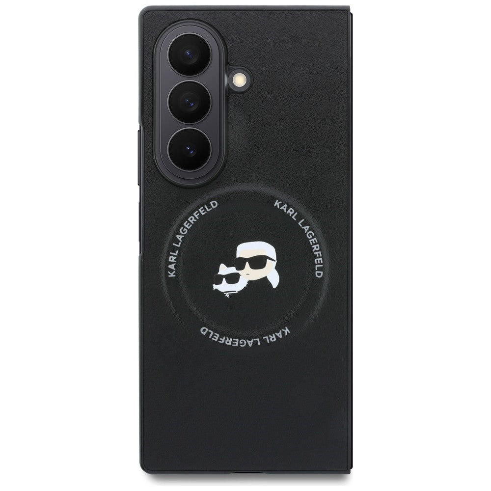 Karl Lagerfeld Samsung Galaxy Z Fold 8 Ultra Kuori Karl & Choupette MagSafe Musta