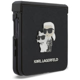 Karl Lagerfeld Samsung Galaxy Z Flip 8 Kuori Saffiano Karl & Choupette Musta
