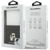 Karl Lagerfeld Samsung Galaxy Z Flip 8 Kuori Saffiano Karl & Choupette Musta