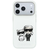 Karl Lagerfeld iPhone 17 Pro Max/iPhone 18 Pro Max Kuori Smooth Karl & Choupette Sketch Beige