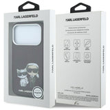 Karl Lagerfeld iPhone 17 Pro/iPhone 18 Pro Kuori Smooth Karl & Choupette Sketch Burgundy