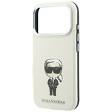 Karl Lagerfeld iPhone 17 Pro/iPhone 18 Pro Kuori Smooth Ikonik Sketch Beige