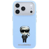 Karl Lagerfeld iPhone 17 Pro/iPhone 18 Pro Kuori Smooth Ikonik Sketch Sininen