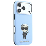 Karl Lagerfeld iPhone 17 Pro/iPhone 18 Pro Kuori Smooth Ikonik Sketch Sininen