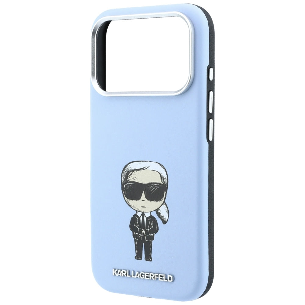 Karl Lagerfeld iPhone 17 Pro/iPhone 18 Pro Kuori Smooth Ikonik Sketch Sininen