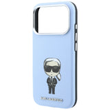 Karl Lagerfeld iPhone 17 Pro/iPhone 18 Pro Kuori Smooth Ikonik Sketch Sininen