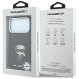 Karl Lagerfeld iPhone 17 Pro Max/iPhone 18 Pro Max -kuori Smooth Ikonik Sketch Burgundy