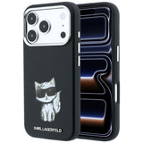 Karl Lagerfeld iPhone 17 Pro/iPhone 18 Pro Kuori Smooth Choupette Sketch Musta