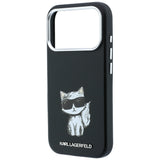 Karl Lagerfeld iPhone 17 Pro/iPhone 18 Pro Kuori Smooth Choupette Sketch Musta
