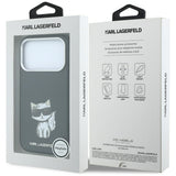 Karl Lagerfeld iPhone 17 Pro/iPhone 18 Pro Kuori Smooth Choupette Sketch Musta