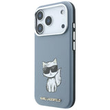Karl Lagerfeld iPhone 17 Pro/iPhone 18 Pro -kuori Smooth Choupette Sketch Sininen
