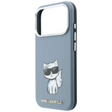 Karl Lagerfeld iPhone 17 Pro/iPhone 18 Pro -kuori Smooth Choupette Sketch Sininen