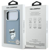 Karl Lagerfeld iPhone 17 Pro/iPhone 18 Pro -kuori Smooth Choupette Sketch Sininen