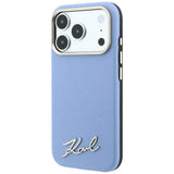 Karl Lagerfeld iPhone 17 Pro Max/iPhone 18 Pro Max Kuori Script-logo Sininen