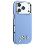 Karl Lagerfeld iPhone 17 Pro Max/iPhone 18 Pro Max Kuori Script-logo Sininen
