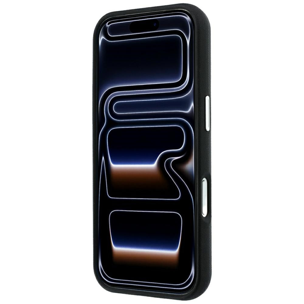 Karl Lagerfeld iPhone 17 Pro Max/iPhone 18 Pro Max -kuori Saffiano Script Logo Musta