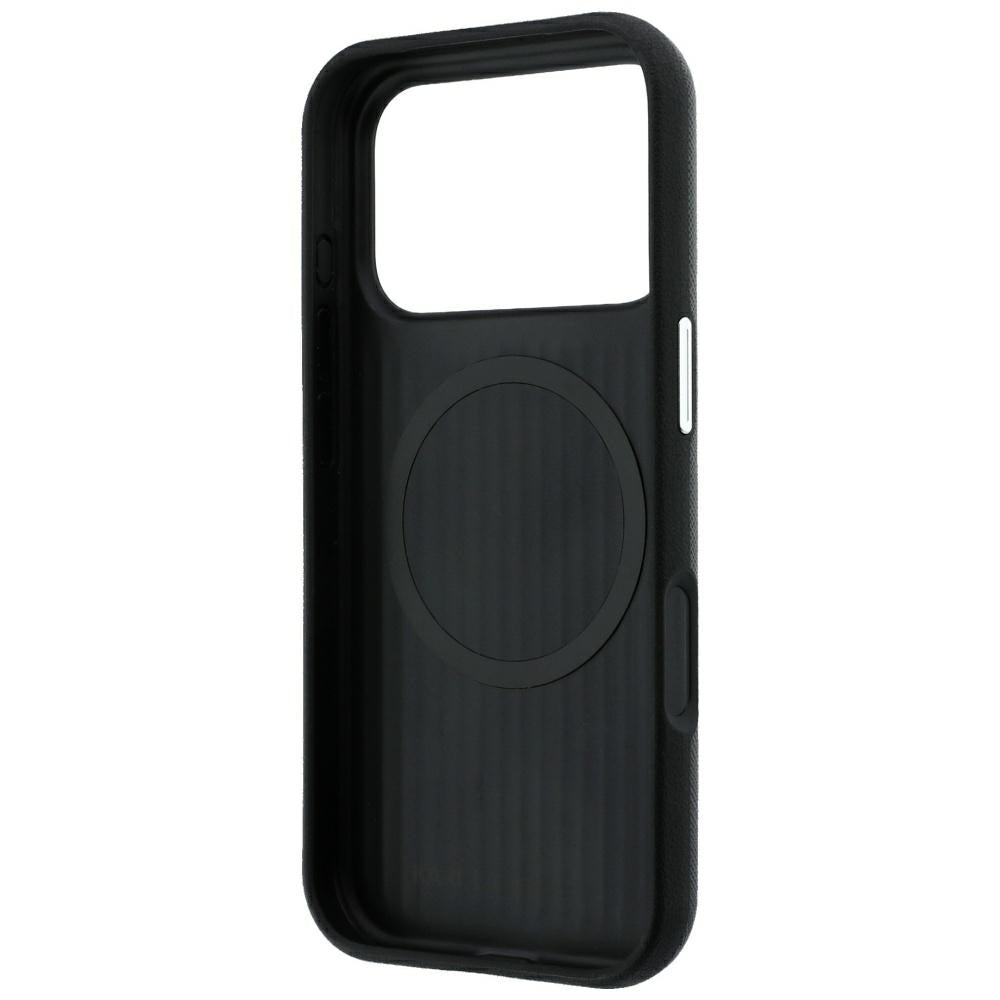 Karl Lagerfeld iPhone 17 Pro Max/iPhone 18 Pro Max -kuori Saffiano Script Logo Musta