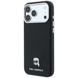 Karl Lagerfeld iPhone 17 Pro Max/iPhone 18 Pro Max Kuori Grained Karl Musta