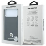 Karl Lagerfeld iPhone 17 Pro Max/iPhone 18 Pro Max Kuori Grained Karl Musta