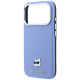Karl Lagerfeld iPhone 17 Pro/iPhone 18 Pro Kuori Grained Choupette Sininen