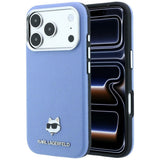 Karl Lagerfeld iPhone 17 Pro Max/iPhone 18 Pro Max Kuori Grained Choupette Sininen