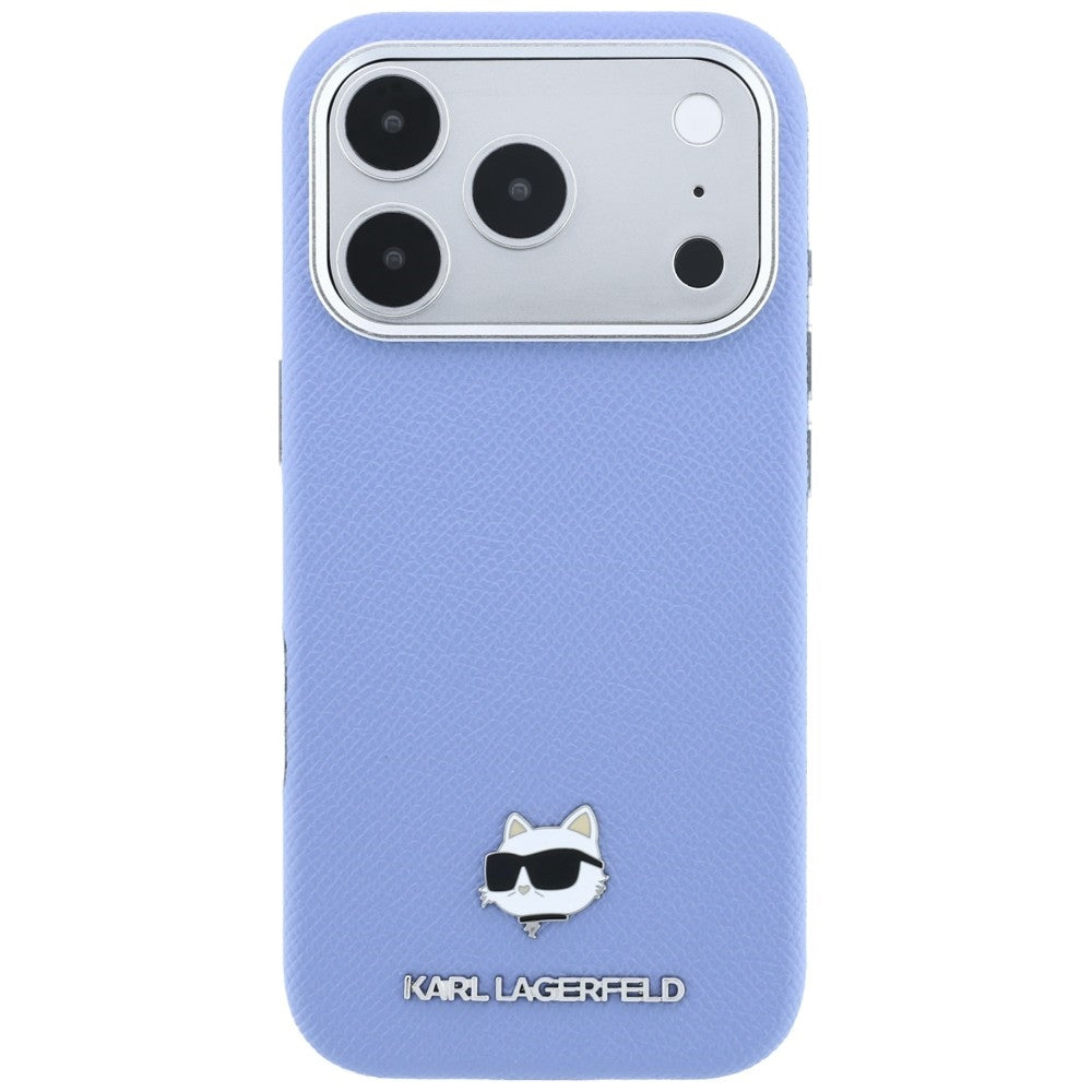 Karl Lagerfeld iPhone 17 Pro Max/iPhone 18 Pro Max Kuori Grained Choupette Sininen