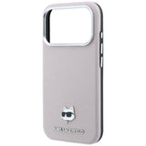 Karl Lagerfeld iPhone 17 Pro/iPhone 18 Pro Kuori Grained Choupette Vaaleanpunainen