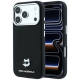 Karl Lagerfeld iPhone 17 Pro/iPhone 18 Pro Kuori Grained Choupette Musta