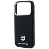 Karl Lagerfeld iPhone 17 Pro/iPhone 18 Pro Kuori Grained Choupette Musta
