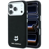 Karl Lagerfeld iPhone 17 Pro Max/iPhone 18 Pro Max Kuori Grained Choupette Musta