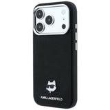 Karl Lagerfeld iPhone 17 Pro Max/iPhone 18 Pro Max Kuori Grained Choupette Musta