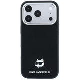 Karl Lagerfeld iPhone 17 Pro Max/iPhone 18 Pro Max Kuori Grained Choupette Musta