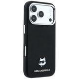Karl Lagerfeld iPhone 17 Pro Max/iPhone 18 Pro Max Kuori Grained Choupette Musta