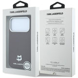 Karl Lagerfeld iPhone 17 Pro/iPhone 18 Pro Kuori Grained Choupette Burgundy