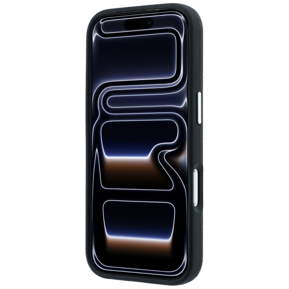 Karl Lagerfeld iPhone 17 Pro/iPhone 18 Pro Kuori Grained Heads Musta