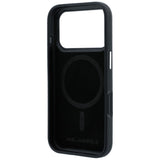 Karl Lagerfeld iPhone 17 Pro/iPhone 18 Pro Kuori Grained Heads Musta