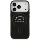 Karl Lagerfeld iPhone 17 Pro/iPhone 18 Pro Kuori Embossed Ring RSG -logo Musta