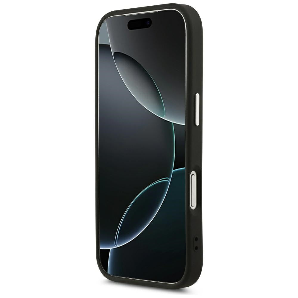 Karl Lagerfeld iPhone 17 Pro/iPhone 18 Pro Kuori Embossed Ring RSG -logo Musta