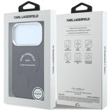 Karl Lagerfeld iPhone 17 Pro/iPhone 18 Pro Kuori Embossed Ring RSG -logo Burgundi