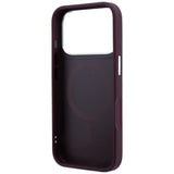 Karl Lagerfeld iPhone 17 Pro Max/iPhone 18 Pro Max Kuori kohokuvioidulla RSG-logolla, viininpunainen