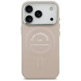 Karl Lagerfeld iPhone 17 Pro Max/iPhone 18 Pro Max Kuori Embossed Ring RSG -logo Vaaleanpunainen