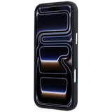 Karl Lagerfeld iPhone 17 Pro/iPhone 18 Pro Kuori Grained Elongated Logo Musta