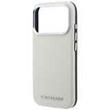 Karl Lagerfeld iPhone 17 Pro Max/iPhone 18 Pro Max Kuori Grained Logo Beige