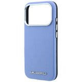 Karl Lagerfeld iPhone 17 Pro Max/iPhone 18 Pro Max Kuori Grained Logo Sininen